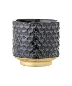 Cache-pot – Noir & Doré