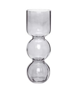 Vase allongé – Verre gris #1