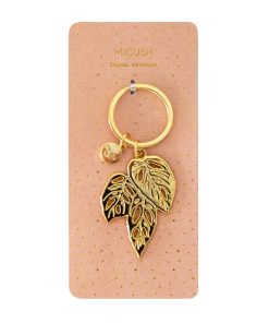 Porte-clés émaillé – Plante Monstera