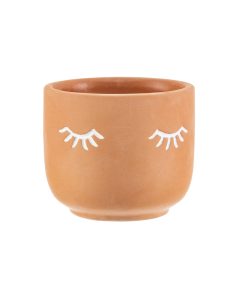 Cache-pot mini – Yeux terracotta