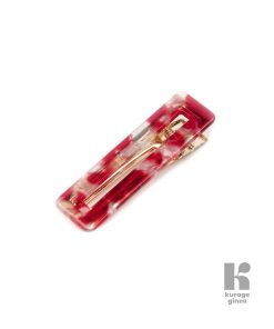 Barrette rectangle – Rouge