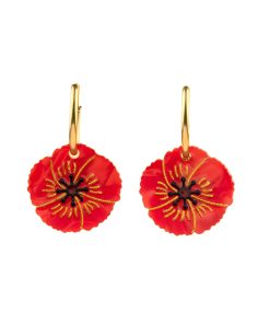 Boucles d’oreilles – Coquelicot