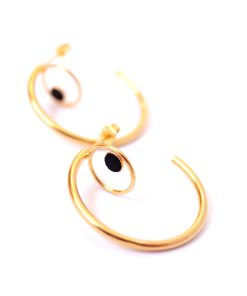 Boucles d’oreilles – Paula noir