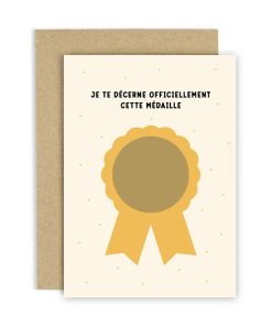 Carte à gratter – Médaille