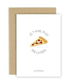 Carte de voeux – Pizza