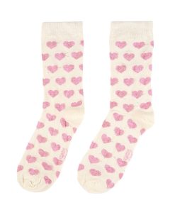 Chaussettes – Coeurs rose