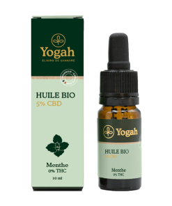 Huile CBD Bio 05% Menthe 10mL – YOGAH