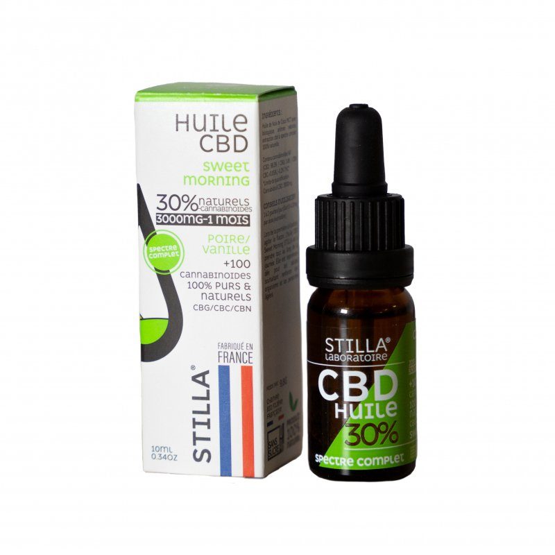 HUILE CBD 30% SWEET/MORNING-3000MG STILLA® FULL SPECTRUM