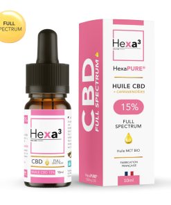Huile CBD 15% Full Spectrum Bio 10ml – HEXA3