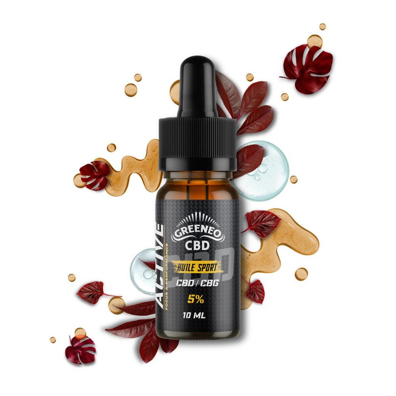 Huile CBD CBG 05% Sport 10mL – GREENEO