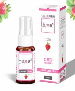Huile MCT CBD 15% Fraise 10ml Spray – HEXA3