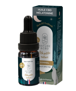 Huile CBD 20% Multi Spectre Mélatonine Sommeil 10ml – NATURE & CBD