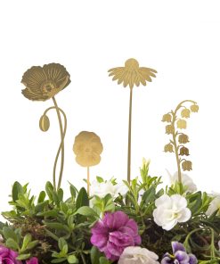 Déco pour plante – Jardin fleuri (4pcs)