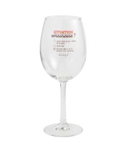 Verre à vin – Situation amoureuse