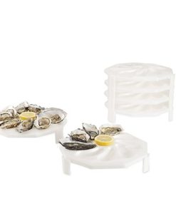 ROGER ORFEVRE – ASSIETTES 9 HUITRES EMPILABLES “x6”