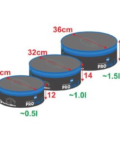 Sac EVA Garbolino « PRO BOWL Closed – set 3 bacs EVA ronds zippés »